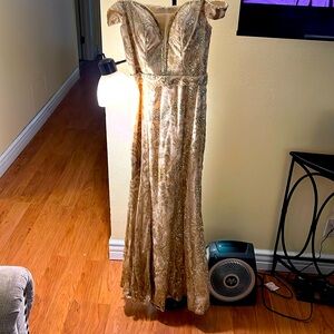 Gold dress extra small